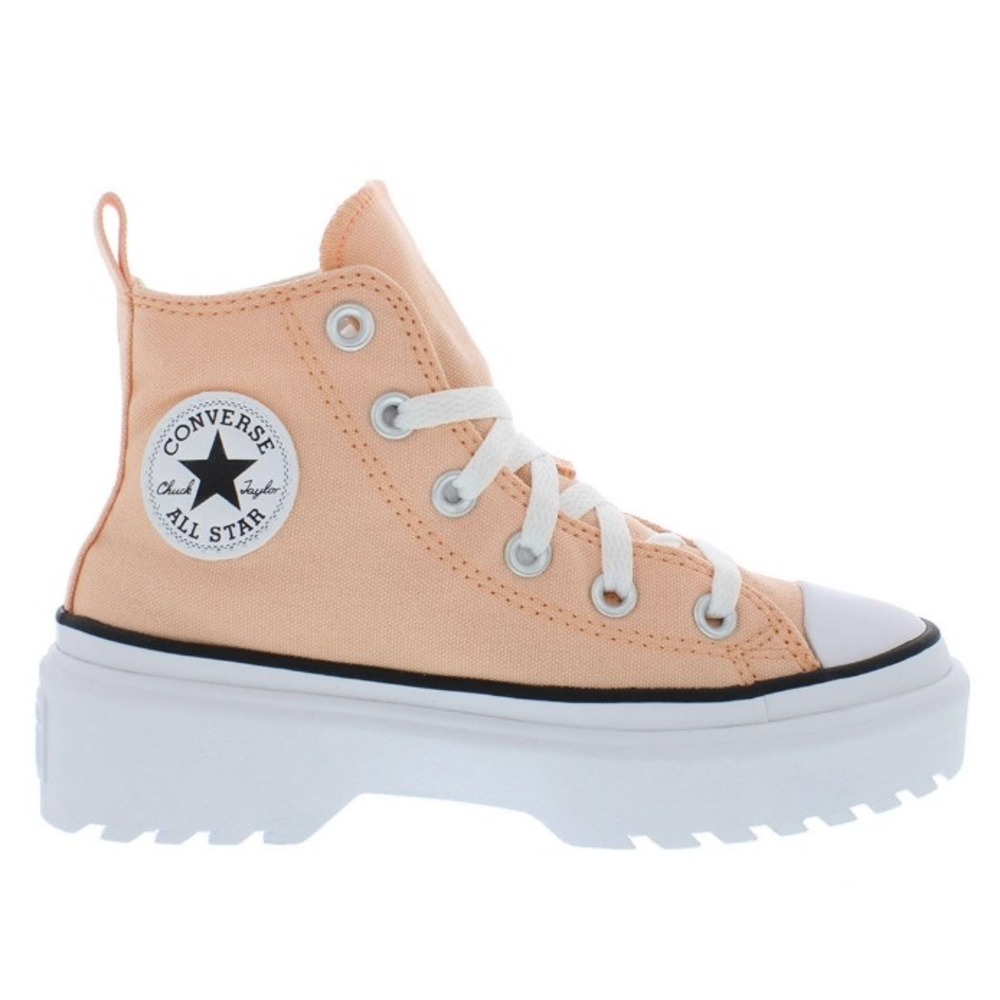 Converse Size 7 Lugged 2.0 High Top Women Peach‎ Platform Sneakers